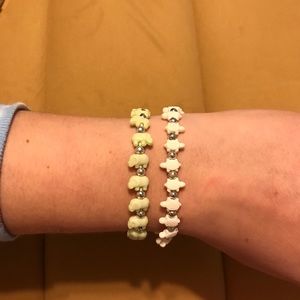 Turtle and elephant bracelet